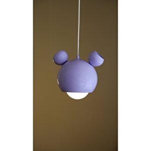 Mickey Mouse Çocuk Odası Sarkıt Avize Lila
