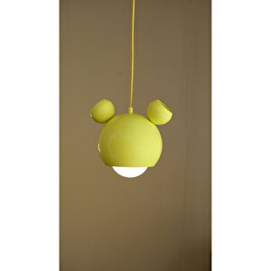 Mickey Mouse Çocuk Odası Sarkıt Avize Bebek Sarısı
