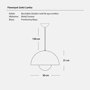 Flowerpot Sarkıt Avize Krom Kaplı