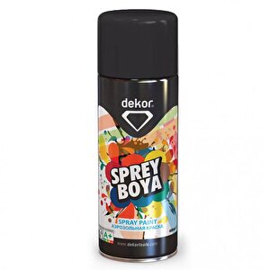 Sprey Boya Akrilik Efektli Parlak Siyah 400 Ml