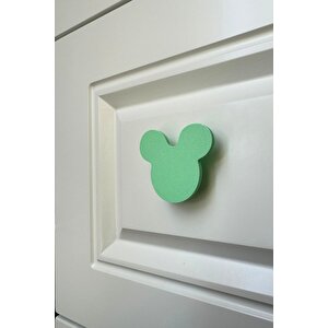 Yeşil Mouse Dolap Kulpu- Çocuk Odası, Mutfak Ve Banyo İçin Modern, Şık Ve Dayanıklı Mobilya Kulp, Dh