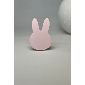 Pembe Tavşan Dolap Kulpu - Çocuk Odası, Mutfak Ve Banyo İçin , Sevimli Ve Dayanıklı Mobilya Kulp, Dh