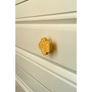 Sarı Uçak Dolap Kulpu - Çocuk, Mutfak Ve Banyo Dolapları İçin Modern Ve Şık Mobilya Kulp