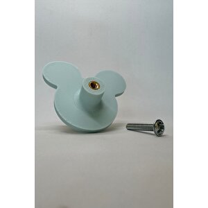 Mavi Mouse Dolap Kulpu - Çocuk Odası, Mutfak Ve Banyo İçin Modern, Şık Ve Dayanıklı Mobilya Kulp, Dh