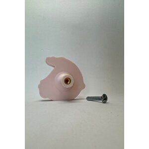 Pembe Yelkenli Dolap Kulpu - Çocuk Odaları, Mutfak Ve Banyo Dolapları İçin Modern Ve Dekoratif Kulp