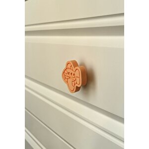 Turuncu Uçak Dolap Kulpu - Çocuk, Mutfak Ve Banyo Dolapları İçin Modern Ve Dayanıklı Mobilya Kulpu