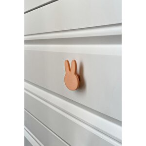 Turuncu Tavşan Dolap Kulpu - Çocuk Odası, Mutfak Ve Banyo İçin Modern, Neşeli  Mobilya Kulp, Dh