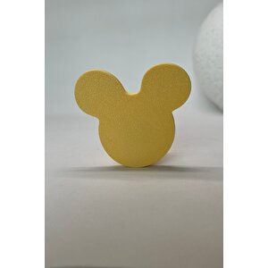 Sarı Mouse Dolap Kulpu - Çocuk Odası, Mutfak Ve Banyo İçin Modern, Şık Ve Dayanıklı Mobilya Kulp, Dh