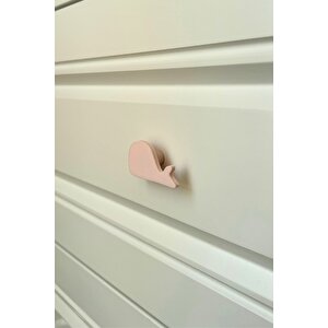 Pembe Balina Dolap Kulpu-çocuk Odası, Mutfak Ve Banyo İçin Modern, Şık Ve Dayanıklı Mobilya Kulp, Dh