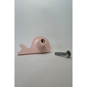 Pembe Balina Dolap Kulpu-çocuk Odası, Mutfak Ve Banyo İçin Modern, Şık Ve Dayanıklı Mobilya Kulp, Dh