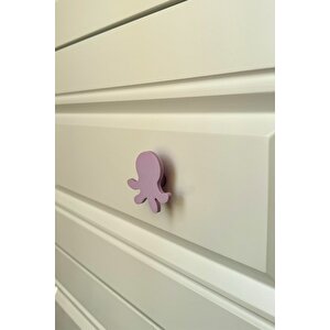 Mor Ahtapot Dolap Kulpu -çocuk Odası, Mutfak Ve Banyo İçin Modern, Şık Ve Dayanıklı Mobilya Kulp, Dh