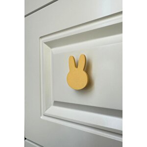 Sarı Tavşan Dolap Kulpu - Çocuk Odası, Mutfak Ve Banyo İçin Modern, Sevimli  Mobilya Kulp, Dh