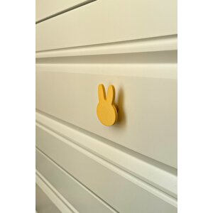 Sarı Tavşan Dolap Kulpu - Çocuk Odası, Mutfak Ve Banyo İçin Modern, Sevimli  Mobilya Kulp, Dh