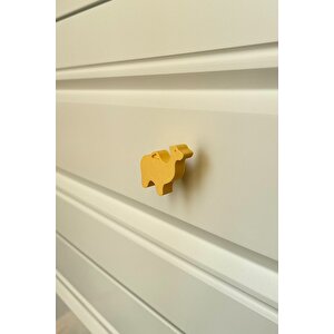 Sarı Deve Dolap Kulpu - Çocuk Odası, Mutfak Ve Banyo İçin Eğlenceli Ve Dayanıklı Mobilya Kulp,kulpd