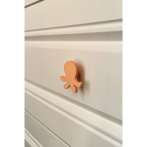 Turuncu Ahtapot Dolap Kulpu-çocuk Odası, Mutfak Ve Banyo İçin Modern Ve Dayanıklı Mobilya Kulp, Dh