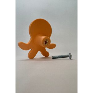 Turuncu Ahtapot Dolap Kulpu-çocuk Odası, Mutfak Ve Banyo İçin Modern Ve Dayanıklı Mobilya Kulp, Dh