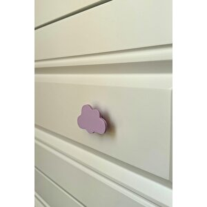 Mor Bulut Dolap Kulpu - Çocuk Odası, Mutfak Ve Banyo İçin Modern, Şık Ve Dayanıklı Mobilya Kulp, Db
