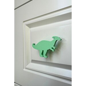 Yeşil Dino2 Dolap Kulpu -çocuk Odası, Mutfak Ve Banyo İçin Modern, Sevimli Ve Dayanıklı Mobilya Kulp