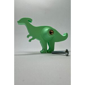 Yeşil Dino2 Dolap Kulpu -çocuk Odası, Mutfak Ve Banyo İçin Modern, Sevimli Ve Dayanıklı Mobilya Kulp