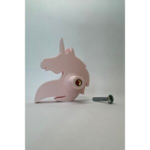 Unicorn Dolap Kulpu - Çocuk Odası, Mutfak Ve Banyo İçin Renkli Ve Dayanıklı Mobilya Kulp S