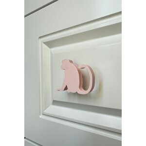 Pembe Maymun Dolap Kulpu - Çocuk Odası, Mutfak Ve Banyo İçin Modern, Şık Ve Dayanıklı Mobilya Kulp