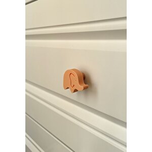 Turuncu Fil Dolap Kulpu - Çocuk Odalarına, Mutfak Ve Banyo Dolaplarna , Mobilya Kulpu D