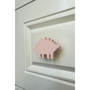 Pembe Dino 5 Dolap Kulpu-çocuk Odası, Mutfak Ve Banyo İçin Modern, Sevimli Ve Dayanıklı Mobilya Kulp