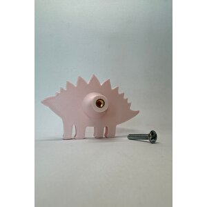 Pembe Dino 5 Dolap Kulpu-çocuk Odası, Mutfak Ve Banyo İçin Modern, Sevimli Ve Dayanıklı Mobilya Kulp