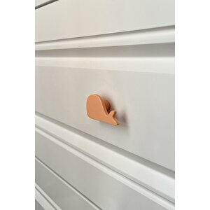 Turuncu Balina Dolap Kulpu - Çocuk Odası, Mutfak Ve Banyo İçin Modern Ve Dayanıklı Mobilya Kulp, Hd