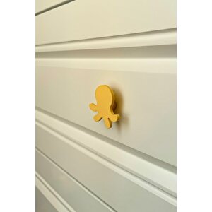 Sarı Ahtapot Dolap Kulpu-çocuk Odası, Mutfak Ve Banyo İçin Modern, Şık Ve Dayanıklı Mobilya Kulp, Dh