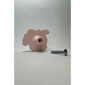 Pembe Helikopter Dolap Kulpu - Çocuk Odalarına, Mutfak Ve Banyo Dolaplarına Şıklık Ve Eğlence Katın!