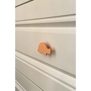Turuncu Kaplumbağa Dolap Kulpu-çocuk Odası,mutfak Ve Banyo İçin Modern Ve Dayanıklı Mobilya Kulp, Dh