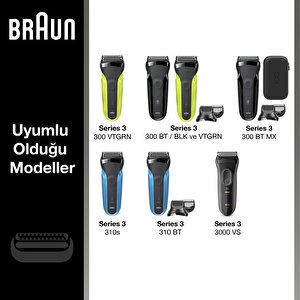 Series 3 21b Tıraş Makinesi Yedek Başlığı - Siyah