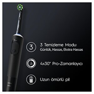 Oral-b D103 Vitality Pro Protect X Clean Şarjlı Diş Fırçası - Siyah