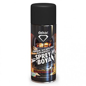 Yüksek Isıya Dayanıklı 600ºc Siyah Sprey Boya 400 Ml