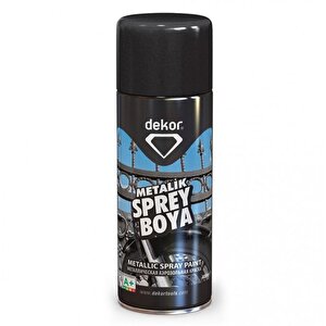 Sprey Boya Akrilik Efektli Metalik Siyah 400 Ml