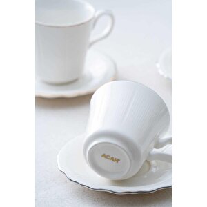 Porwm-06188 Regina Silver 6lı Çay Fincanı Takımı