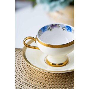 Hxf-06803 Daabria Kırık Beyaz 6lı Kahve Fincanı Takımı