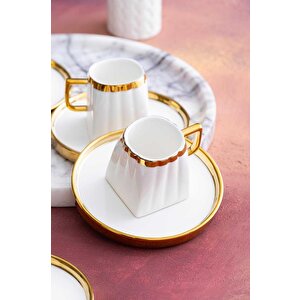 Hxf-05927 Aria Gold 6lı Kahve Fincanı Takımı