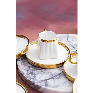Hxf-05927 Aria Gold 6lı Kahve Fincanı Takımı