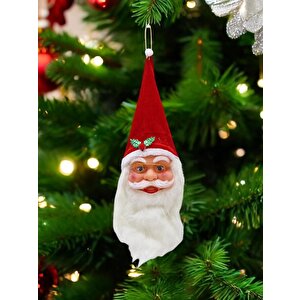 Yılbaşı Ağaç Süsü Noel Baba Asılabilir Dekoratif Süs 45 Cm