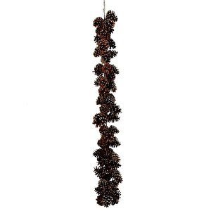 Yılbaşı Dekoru Natürel Kozalak Garland 100 Cm