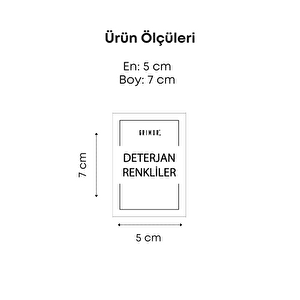 4 Lü Sıvı Toz Tablet Deterjan Etiketi- Deterjan Düzenleyici Sticker Etiket