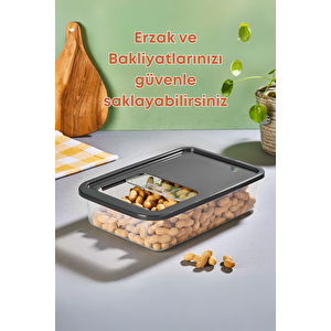 2 Li Sürgülü Kayar Kapaklı Tablet Deterjan Saklama Kutusu-5 Lt 10 Lt Etiket Hediyeli