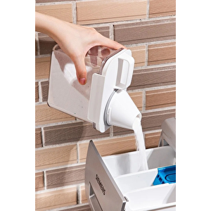 3 Lü Sızdırmaz Depolama Deterjan Saklama Kutusu-deterjan Etiketi Hediyeli 1100 Ml 1800 Ml 2300 Ml