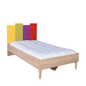 Rainbow Tek Kişilik Karyola-sonoma-renkli 105x106x206 Cm (gxyxd)