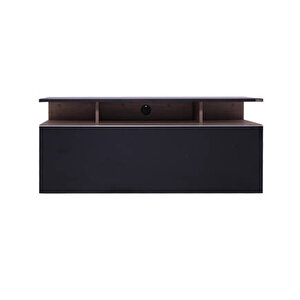 Vision Çekmeceli Tv Sehpası - Açık Ceviz (tori)-siyah 117x48x40 Cm