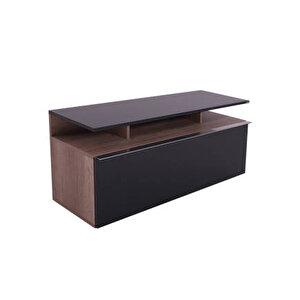 Vision Çekmeceli Tv Sehpası - Açık Ceviz (tori)-siyah 117x48x40 Cm