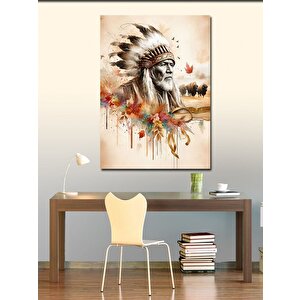 Kanvas Tablo Kızılderili Şef 70x100 cm