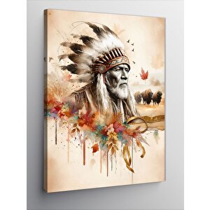 Kanvas Tablo Kızılderili Şef 50x70 cm